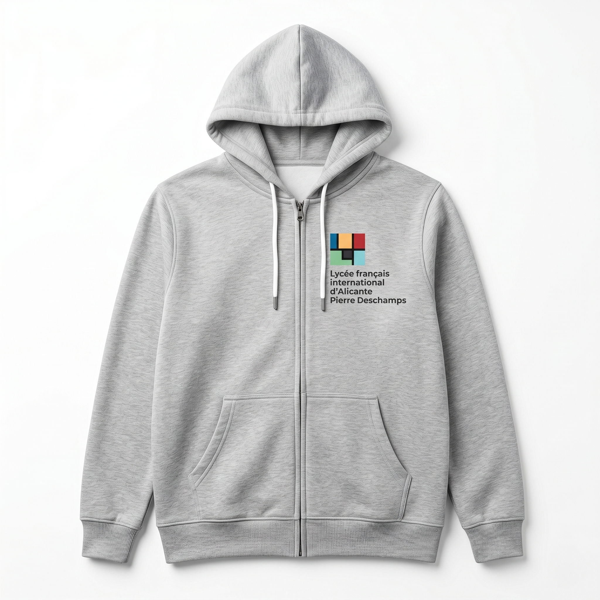 Sudadera con capucha y cremallera